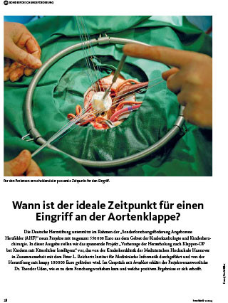 Titelbild des Artikels Sonderforschung zur Aortenklappe