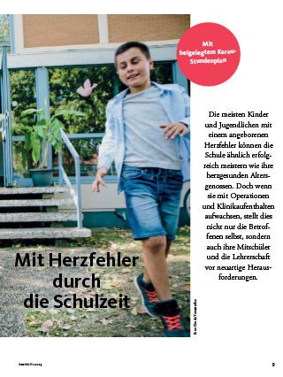Titelbild des Artikels: Mit Herzfehler durch die Schulzeit 