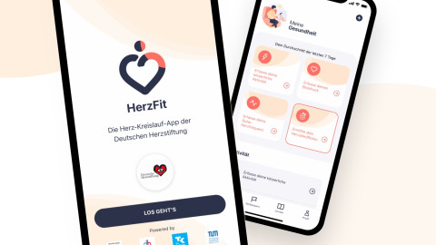Auschnitte aus der HerzFit-App