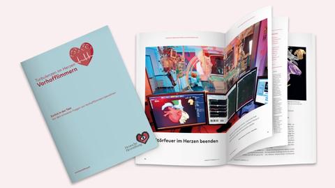 Collage Vorhofflimmern Broschüre (rosa)