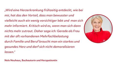 Statement von Nele Neuhaus zum Aktionstag "Frauenherzen"