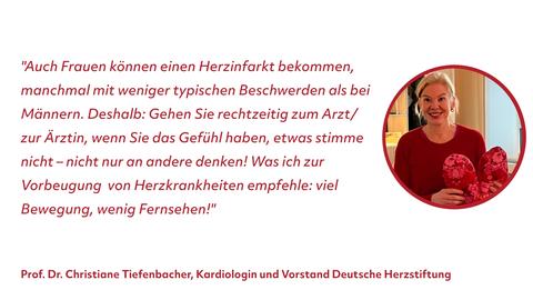 Statement von Prof. Tiefenbacher zum Aktionstag "Frauenherzen"