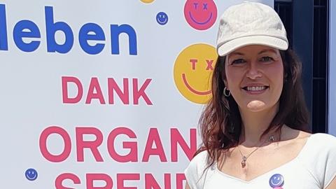 Bild von Franziska bei einem Organspende-Event