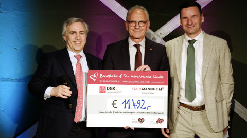 Benefizlauf Kinderherzstiftung Scheckübergabe